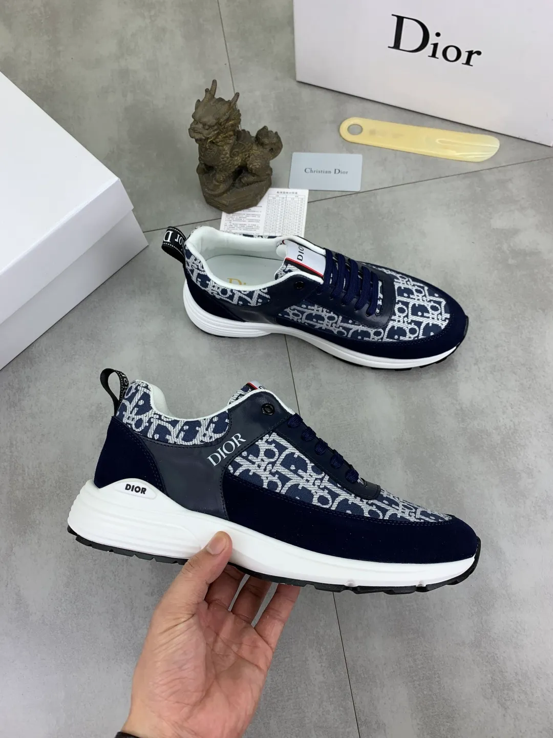 Men's Men's Shoes💰P420💰[New Style]🆘[Dior] 2025 Dior Original Lace-up Low-top Men's Shoes Classic casual shoes 🔥This model is the official classic model, with high quality and made by famous original designers. It is made of high-quality cowhide with original materials➕Comfortable and breathable mesh lining➕Pigskin insole. The perfect last shape and generous and fashionable design have attracted many consumers. Suitable for drivers to drive🚗. What you want is the highest quality in the market. Color: 3️⃣Color code number: 38--44 (45 customized)